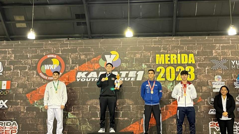 Conquista alumno de Cobach Sonora campeonato en mundial juvenil de karate do