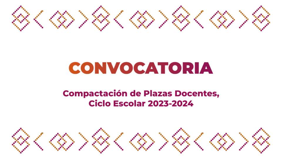 Convocatoria Compactación Plazas