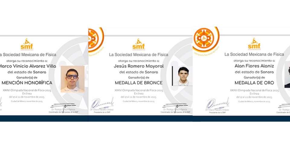 Ganan alumnos de Cobach oro y bronce en Olimpiada Nacional de Física 2025
