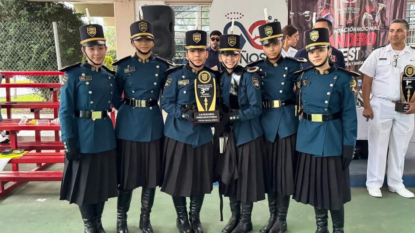 Obtienen alumnas de Cobach Sonora tercer lugar en concurso nacional de escoltas