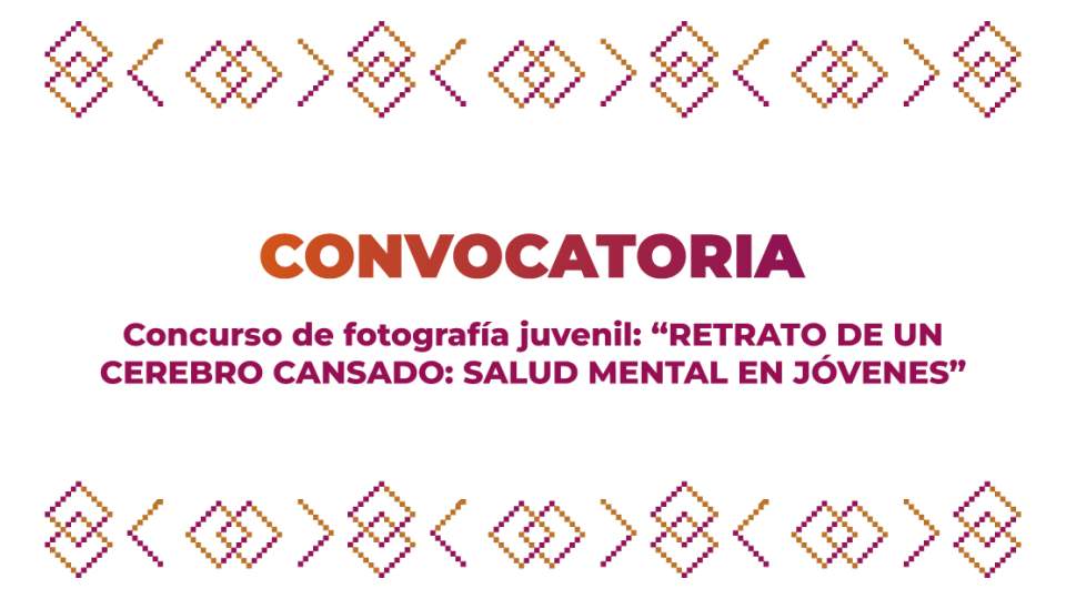 Convocatoria del concurso de fotografía juvenil: “RETRATO DE UN CEREBRO CANSADO: SALUD MENTAL EN JÓVENES”