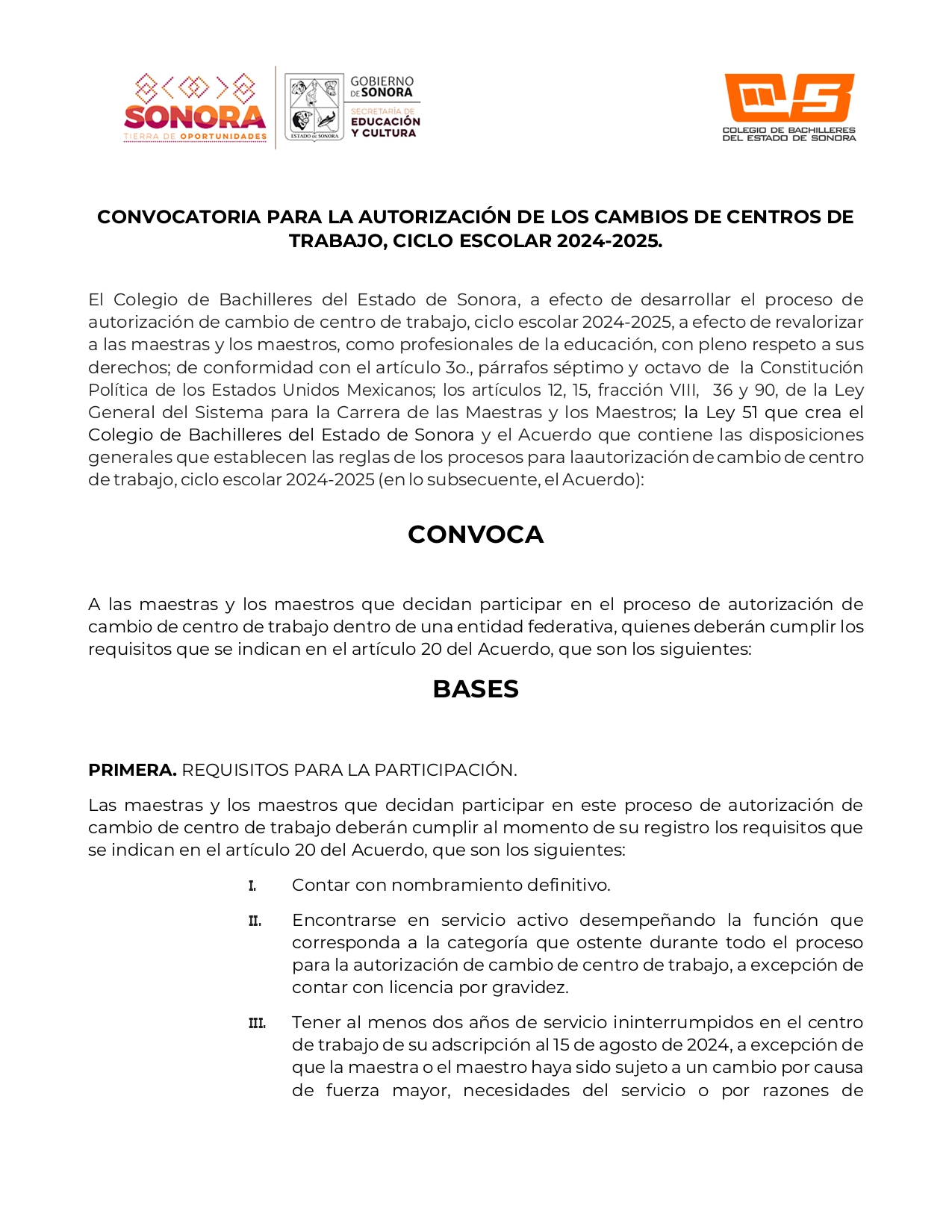 convocatoria cct 2024 2025 imagen