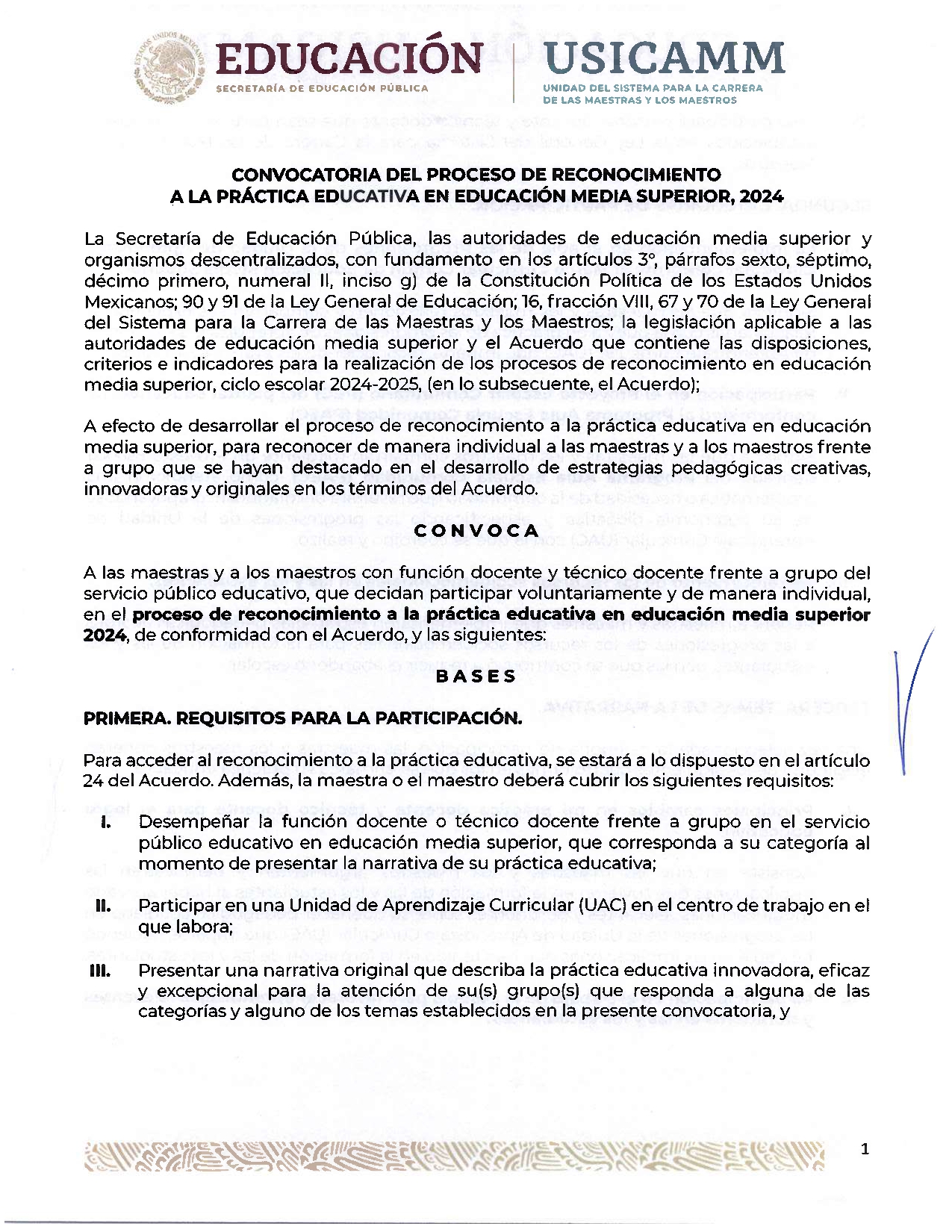 convocatoria practica educativa 2024